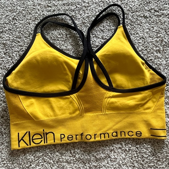 Calvin Klein Yellow Sports Bra - Picture 2 of 3